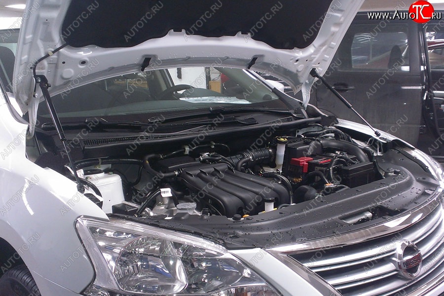 2 199 р. Газовые упоры капота Berkut Nissan Sentra 7 B17 (2014-2017)  с доставкой в г. Вологда