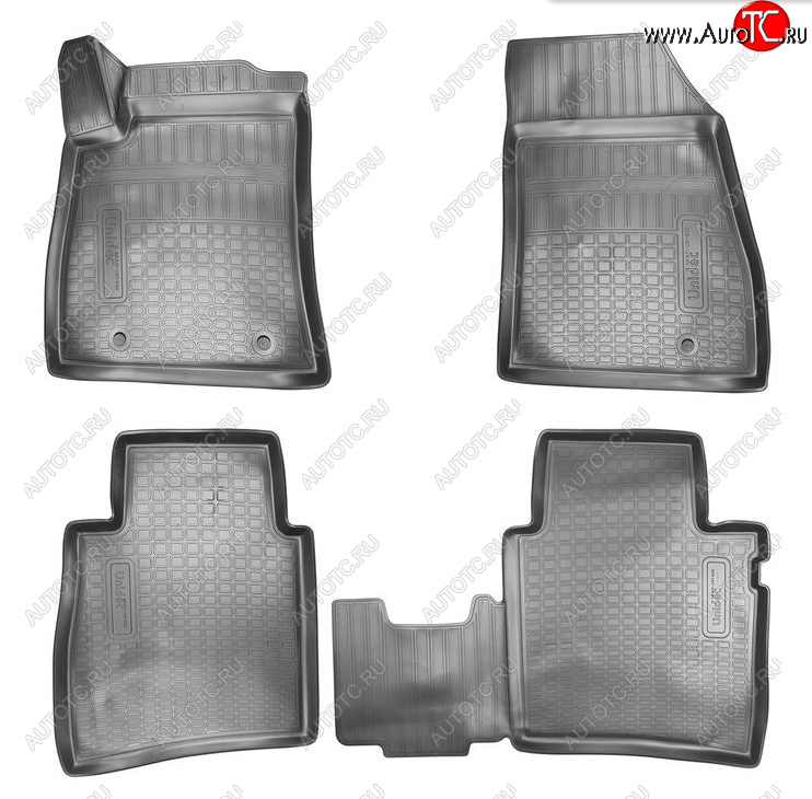 2 259 р. Комплект ковриков в салон Norplast Unidec Nissan Sentra 7 B17 (2014-2017) (Цвет: черный)  с доставкой в г. Вологда
