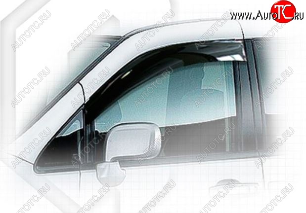 2 159 р. Дефлектора окон CA-Plastic Nissan Serena 2 (2001-2005) (Classic полупрозрачный, Без хром.молдинга)  с доставкой в г. Вологда
