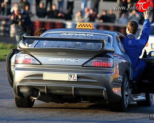 4 349 р. Задний бампер M-VRS Nissan Silvia S15 (1999-2002) (Неокрашенный)  с доставкой в г. Вологда