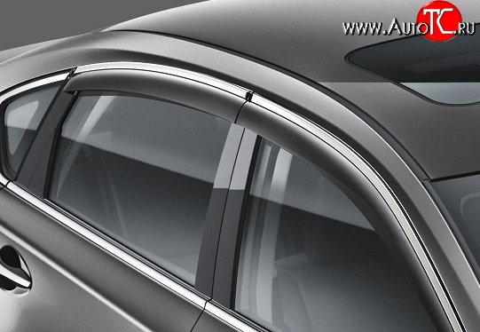 999 р. Комплект дефлекторов окон (ветровиков) 4 шт. Russtal Nissan Teana 3 L33 дорестайлинг (2014-2020)  с доставкой в г. Вологда