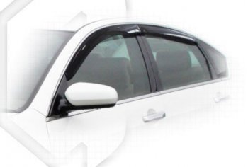Дефлектора окон CA-Plastiс Nissan Teana  1 J31 (2003-2005) дорестайлинг (Classic полупрозрачный, Без хром.молдинга)