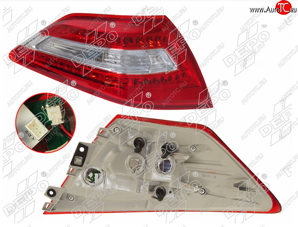 4 999 р. Левый фонарь задний DEPO Nissan Teana 2 J32 дорестайлинг (2008-2011)  с доставкой в г. Вологда