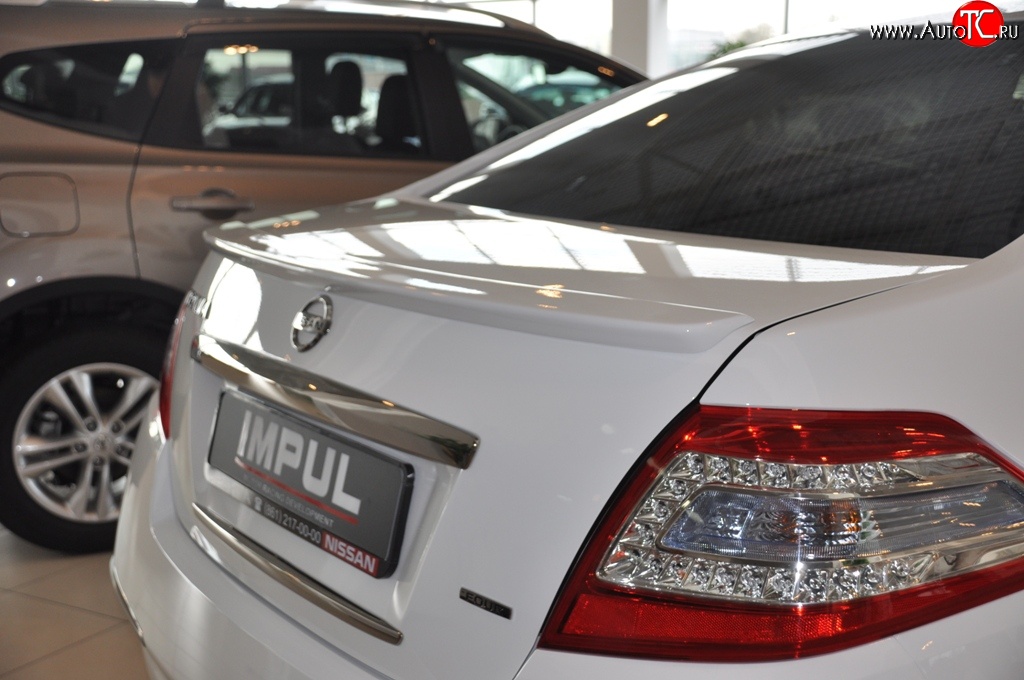 4 999 р. Лип спойлер Impul Nissan Teana 2 J32 дорестайлинг (2008-2011) (Неокрашенный)  с доставкой в г. Вологда