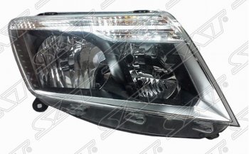 Правая передняя фара SAT (темный хром) Nissan Terrano  D10 (2016-2022) рестайлинг