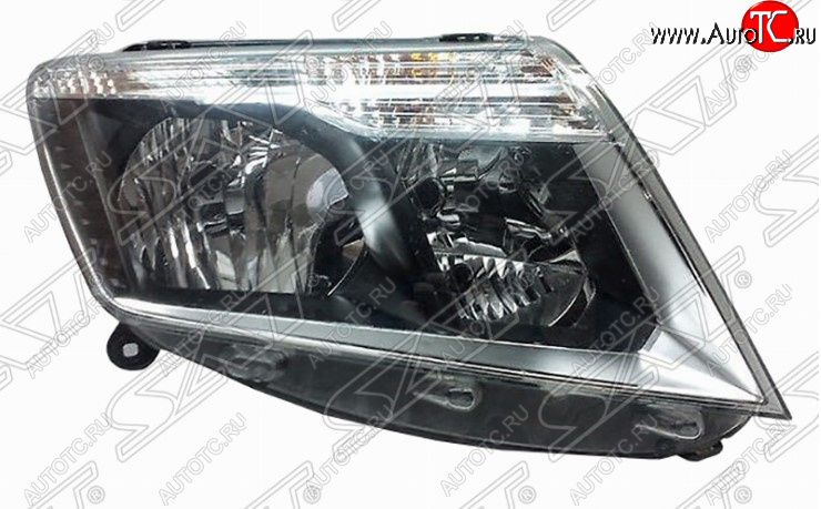 8 349 р. Правая передняя фара SAT (темный хром)  Nissan Terrano  D10 (2016-2022) рестайлинг  с доставкой в г. Вологда