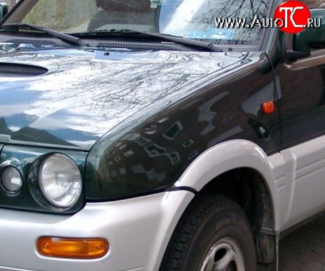 6 449 р. Левое переднее пластиковое крыло Стандарт (левый руль) Nissan Terrano2 R20 дорестайлинг (1993-1996)  с доставкой в г. Вологда