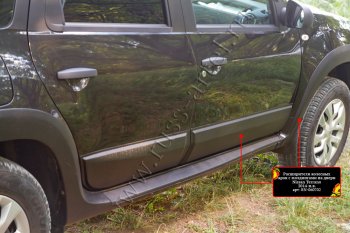 14 749 р. Расширители арок с молдингами дверей RA (комплект) Nissan Terrano D10 дорестайлинг (2013-2016) (Поверхность шагрень)  с доставкой в г. Вологда. Увеличить фотографию 4