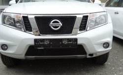 1 469 р. Нижняя сетка на бампер Russtal (черная) Nissan Terrano D10 рестайлинг (2016-2022)  с доставкой в г. Вологда. Увеличить фотографию 2