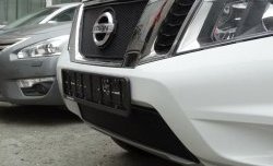 1 469 р. Нижняя сетка на бампер Russtal (черная) Nissan Terrano D10 рестайлинг (2016-2022)  с доставкой в г. Вологда. Увеличить фотографию 3