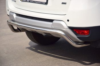 16 089 р. Защита заднего бампера PT GROUP Ø51мм (НПС) RENAULT Duster 2012-/ NISSAN Terrano 2014- Renault Duster HS рестайлинг (2015-2021) (Нержавейка полированная)  с доставкой в г. Вологда. Увеличить фотографию 2