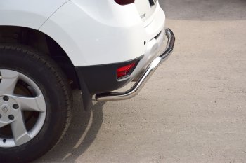 16 089 р. Защита заднего бампера PT GROUP Ø51мм (НПС) RENAULT Duster 2012-/ NISSAN Terrano 2014- Renault Duster HS рестайлинг (2015-2021) (Нержавейка полированная)  с доставкой в г. Вологда. Увеличить фотографию 4