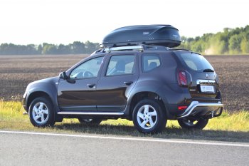 16 089 р. Защита заднего бампера PT GROUP Ø51мм (НПС) RENAULT Duster 2012-/ NISSAN Terrano 2014- Renault Duster HS рестайлинг (2015-2021) (Нержавейка полированная)  с доставкой в г. Вологда. Увеличить фотографию 5