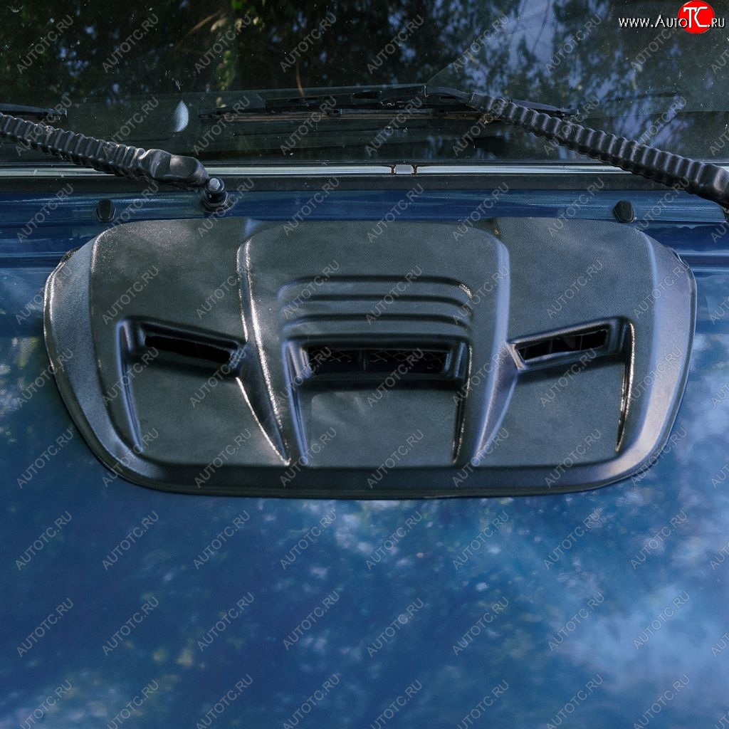 959 р. Воздухозаборник капота Жабры (60x30x5 см) Mazda 2 2 DJ хэтчбэк 5 дв. дорестайлинг (2014-2019) (Текстурная поверхность)  с доставкой в г. Вологда