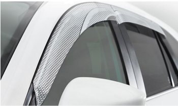 2 299 р. Дефлектора окон CA-Plastiс  Nissan Terrano  D10 (2013-2022) дорестайлинг, рестайлинг (Серия Art серебро)  с доставкой в г. Вологда. Увеличить фотографию 2