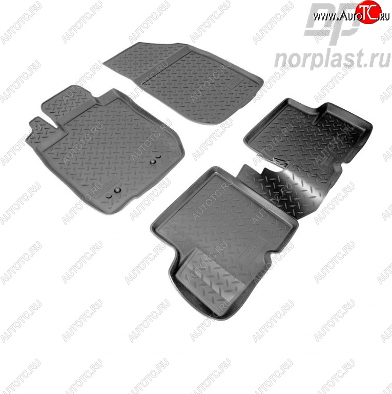 2 289 р. Комплект ковриков в салон 4wd Norplast Renault Duster HS рестайлинг (2015-2021)  с доставкой в г. Вологда