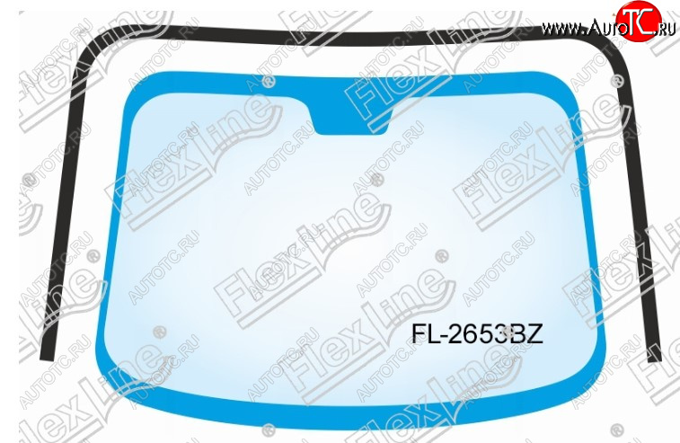 2 599 р. Молдинг лобового стекла FlexLine Nissan Tiida 1 седан C11 рестайлинг (2010-2014)  с доставкой в г. Вологда