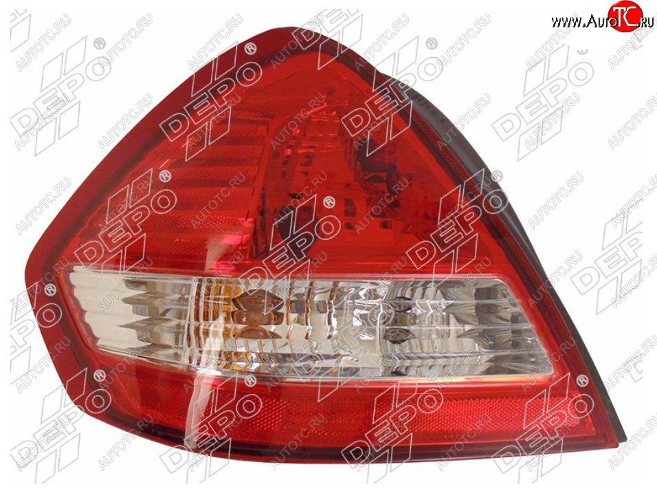 7 399 р. Левый фонарь задний DEPO Nissan Tiida 1 седан C11 рестайлинг (2010-2014)  с доставкой в г. Вологда