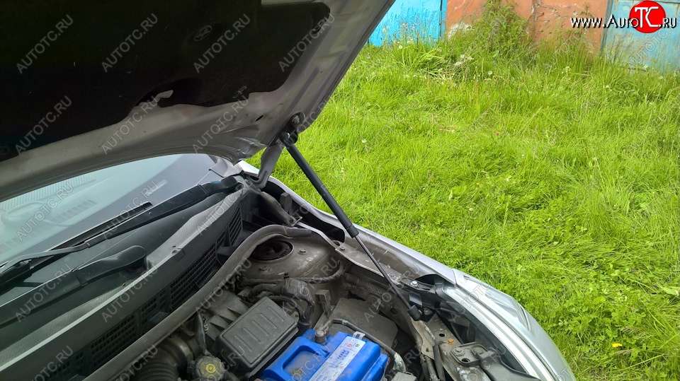 2 049 р. Упоры капота Russtal Nissan Tiida 1 хэтчбэк C11 дорестайлинг, Япония (2004-2007) (1 штука)  с доставкой в г. Вологда