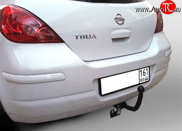 18 809 р. Фаркоп (рестайлинг) NovLine Nissan Tiida 1 хэтчбек C11 рестайлинг (2010-2014)  с доставкой в г. Вологда