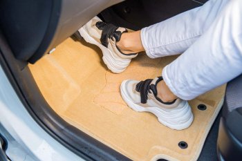 7 399 р. Текстильные 3D коврики в салон SEINTEX бежевые  Nissan X-trail  3 T32 (2013-2022) дорестайлинг, рестайлинг  с доставкой в г. Вологда. Увеличить фотографию 3