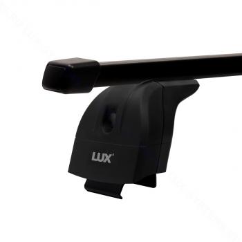 9 389 р. Багажник на крышу с низкими рейлингами сборе LUX  Лада XRAY - XRAY Cross (дуги прямоугольные 110 см, без замка, черный)  с доставкой в г. Вологда. Увеличить фотографию 4