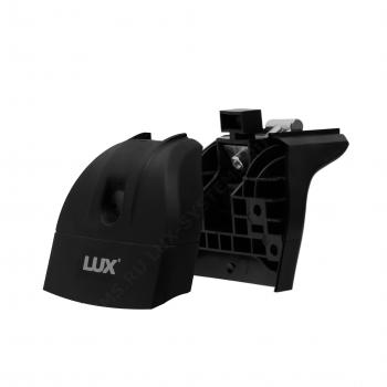 9 389 р. Багажник на крышу с низкими рейлингами сборе LUX  Лада XRAY - XRAY Cross (дуги прямоугольные 110 см, без замка, черный)  с доставкой в г. Вологда. Увеличить фотографию 9