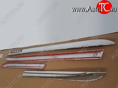 11 449 р. Нижние молдинги CT Nissan X-trail 3 T32 рестайлинг (2017-2022) (Неокрашенные)  с доставкой в г. Вологда