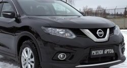 859 р. Реснички на фары RA Nissan X-trail 3 T32 дорестайлинг (2013-2018) (Неокрашенные)  с доставкой в г. Вологда. Увеличить фотографию 4