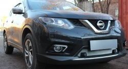 1 569 р. Сетка (под парктроник) на бампер Russtal (хром) Nissan X-trail 3 T32 рестайлинг (2017-2022)  с доставкой в г. Вологда. Увеличить фотографию 3