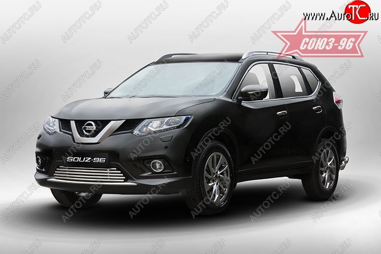 6 344 р. Декоративный элемент воздухозаборника Souz-96 (d16) Nissan X-trail 3 T32 рестайлинг (2017-2022)  с доставкой в г. Вологда