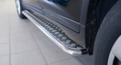 24 649 р. Широкая защита порогов SLITKOFF Nissan X-trail 3 T32 рестайлинг (2017-2022)  с доставкой в г. Вологда. Увеличить фотографию 3