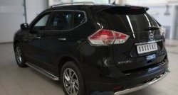 11 249 р. Защита заднего бампера (Ø75x42 мм, нержавейка) Russtal Nissan X-trail 3 T32 рестайлинг (2017-2022)  с доставкой в г. Вологда. Увеличить фотографию 4