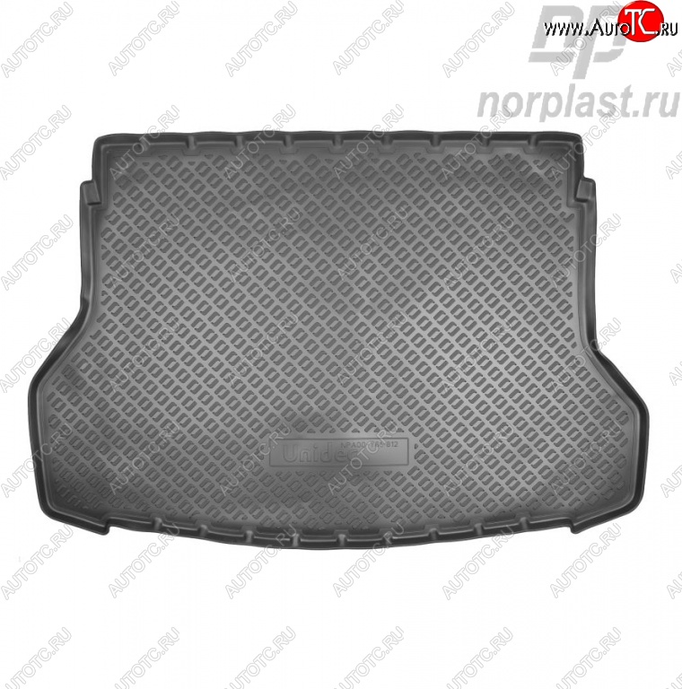 1 479 р. Коврик в багажник Norplast Unidec Nissan X-trail 3 T32 рестайлинг (2017-2022) (Цвет: черный)  с доставкой в г. Вологда
