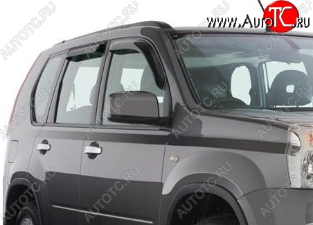 3 149 р. Комплект дефлекторов окон СТ Nissan X-trail 2 T31 дорестайлинг (2007-2011)  с доставкой в г. Вологда