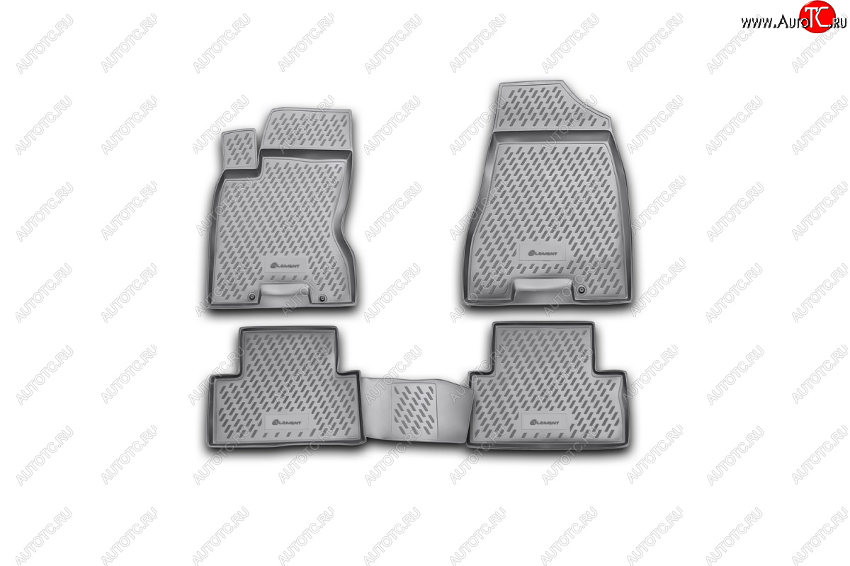 7 599 р. Комплект ковриков салона Element (полиуретан) Nissan X-trail 2 T31 рестайлинг (2010-2015)  с доставкой в г. Вологда