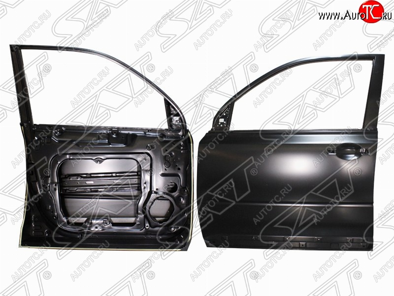 5 399 р. Левая дверь передняя SAT  Nissan X-trail  2 T31 (2007-2015) дорестайлинг, рестайлинг (Неокрашенная)  с доставкой в г. Вологда