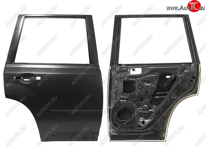 5 399 р. Правая дверь задняя SAT Nissan X-trail 2 T31 дорестайлинг (2007-2011) (Неокрашенная)  с доставкой в г. Вологда