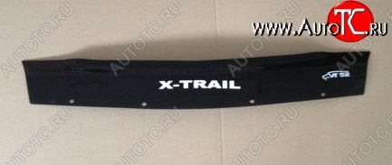 999 р. Дефлектор капота Russtal (короткий) Nissan X-trail 1 T30 дорестайлинг (2000-2003)  с доставкой в г. Вологда