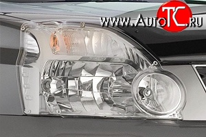 1 484 р. Прозрачная защита передних фар Novline Nissan X-trail 2 T31 дорестайлинг (2007-2011)  с доставкой в г. Вологда