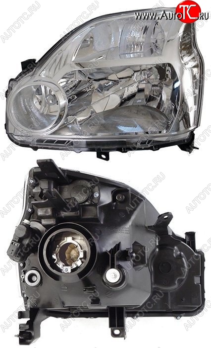 7 999 р. Левая фара SAT (Евросвет) Nissan X-trail 2 T31 дорестайлинг (2007-2011)  с доставкой в г. Вологда