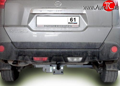 10 999 р. Фаркоп Лидер Плюс (до 2000 кг) Nissan X-trail 2 T31 дорестайлинг (2007-2011) (Без электропакета)  с доставкой в г. Вологда