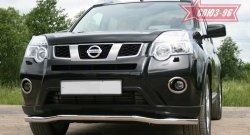 13 094 р. Защита переднего бампера одинарная Souz-96 (d60). Nissan X-trail 2 T31 рестайлинг (2010-2015)  с доставкой в г. Вологда. Увеличить фотографию 4