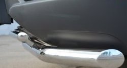 16 949 р. Защита переднего бампера (2 трубыØ63 и 42 мм, нержавейка) SLITKOFF Opel Antara рестайлинг (2010-2015)  с доставкой в г. Вологда. Увеличить фотографию 3