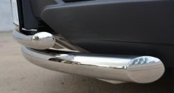 20 399 р. Защита переднего бампера (2 трубыØ76 и 63 мм, нержавейка) SLITKOFF Opel Antara рестайлинг (2010-2015)  с доставкой в г. Вологда. Увеличить фотографию 3