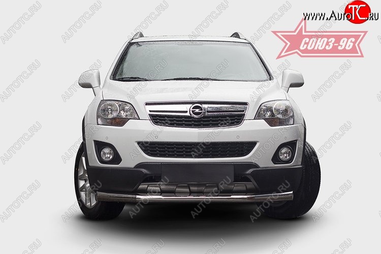 18 764 р. Защита переднего бампера одинарная Souz-96 (d76) Opel Antara рестайлинг (2010-2015)  с доставкой в г. Вологда