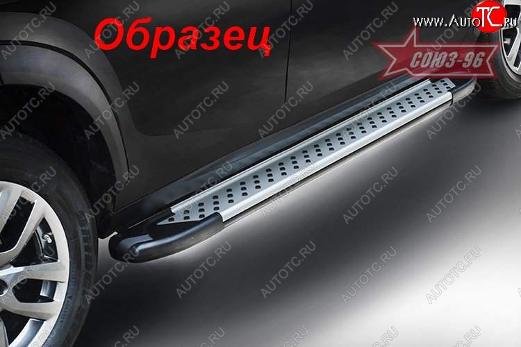 8 279 р. Пороги из алюминиевого профиля Souz-96 Opel Antara рестайлинг (2010-2015)  с доставкой в г. Вологда