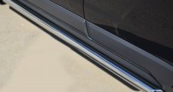 12 299 р. Защита порогов из круглой трубы диаметром 63 мм Russtal Opel Antara рестайлинг (2010-2015) (Защита порогов с со скосами на торцах (вариант 1))  с доставкой в г. Вологда. Увеличить фотографию 2