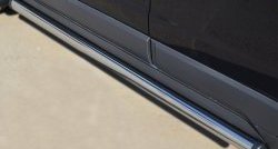 12 299 р. Защита порогов из круглой трубы диаметром 63 мм Russtal Opel Antara рестайлинг (2010-2015) (Защита порогов с со скосами на торцах (вариант 1))  с доставкой в г. Вологда. Увеличить фотографию 6