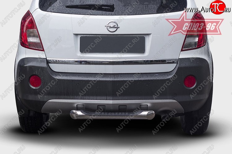 15 299 р. Защита заднего бампера с проступью Souz-96 (d76) Opel Antara рестайлинг (2010-2015)  с доставкой в г. Вологда